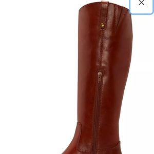 NWT- INC MACYS FAWNE BOOT IN COGNAC- WIDE CALF 7.5